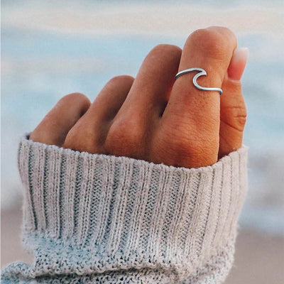 WAVES GOLD RING