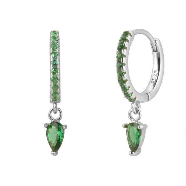 PENDIENTES PLATA LOVEME VERDE - hemerastore