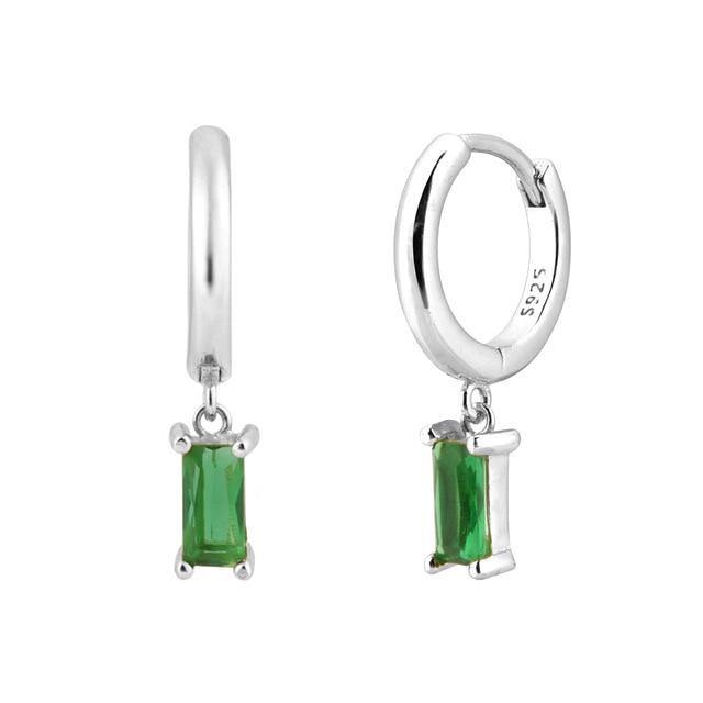 PENDIENTES PLATA BOEME VERDE - hemerastore