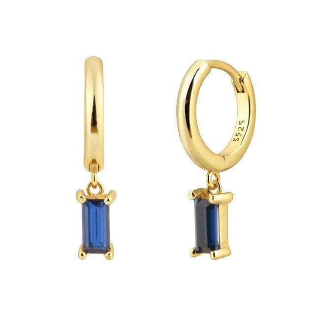 PENDIENTES ORO BOEME AZUL - hemerastore