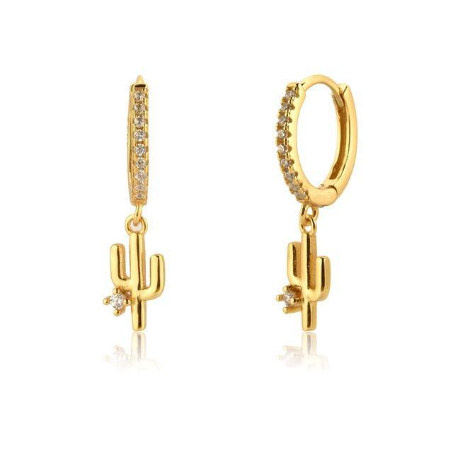 PENDIENTES ORO CACTUS - hemerastore