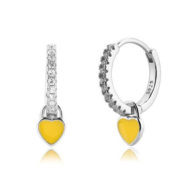 PENDIENTES ORO HEARTLY AMARILLO - hemerastore