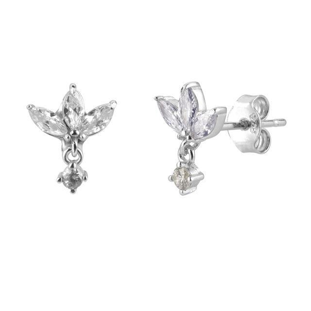 PENDIENTES PLATA IRIS CRISTAL - hemerastore