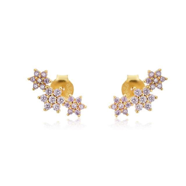 PENDIENTES ORO TRISTANA LILA - hemerastore