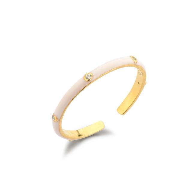 ANILLO ORO COOLOR BLANCO - hemerastore