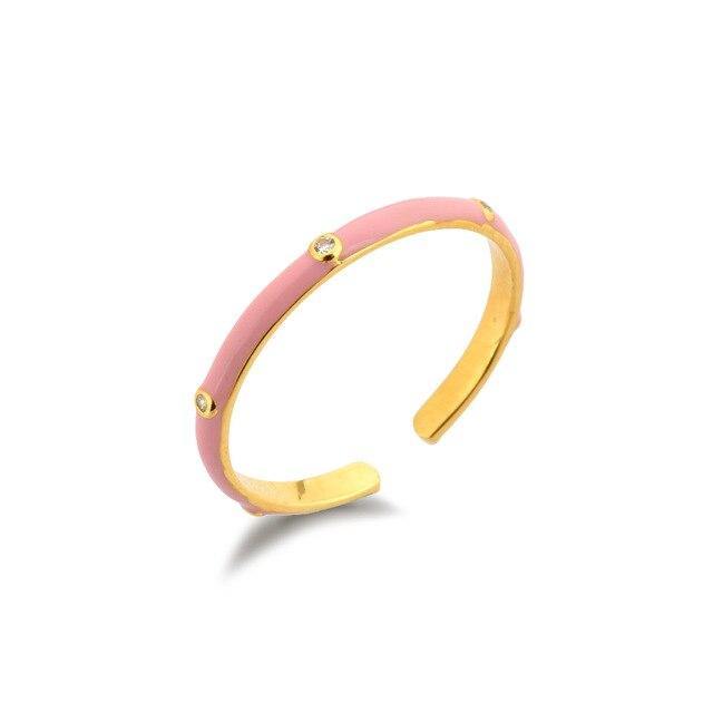 ANILLO ORO COOLOR ROSE - hemerastore