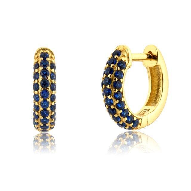 PENDIENTES ORO LOREL AZUL - hemerastore