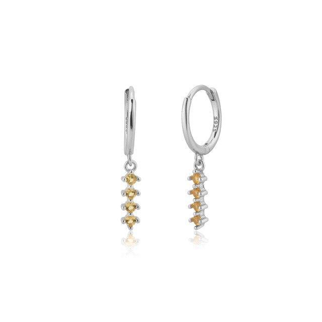 PENDIENTES PLATA BENEDA CHAMPAGNE - hemerastore