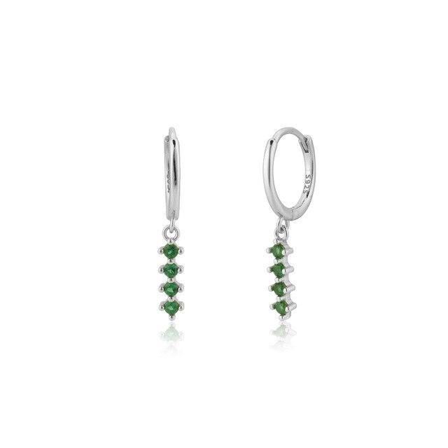 PENDIENTES PLATA BENEDA VERDE - hemerastore