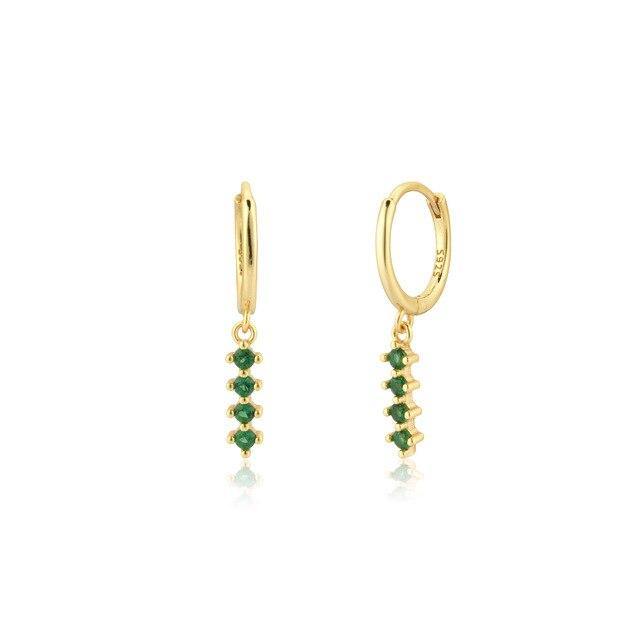 PENDIENTES ORO BENEDA VERDE - hemerastore