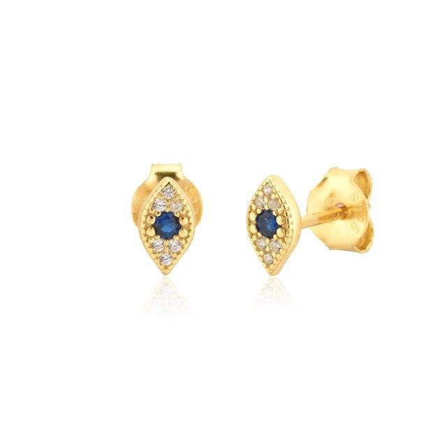 IRIS EYE MINI GOLD EARRINGS