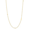 INITIAL ZIRCON GOLD NECKLACE