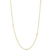 INITIAL ZIRCON GOLD NECKLACE